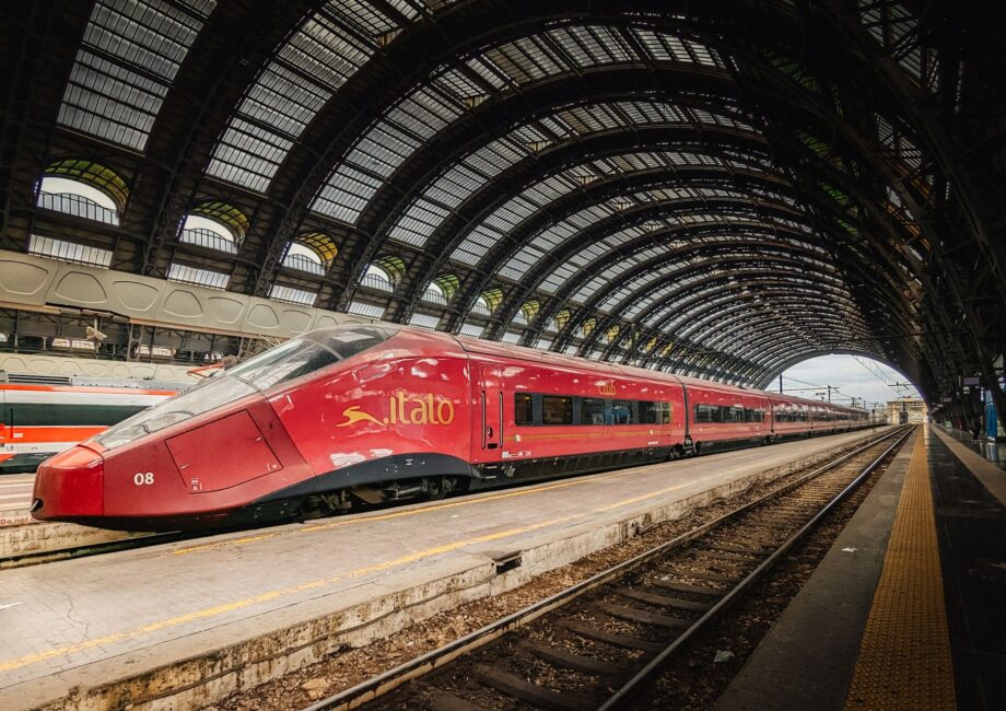Treno Italo in movimento