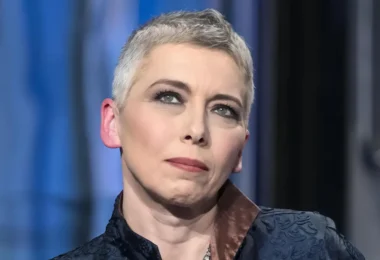 Irene Pivetti in un'udienza di tribunale