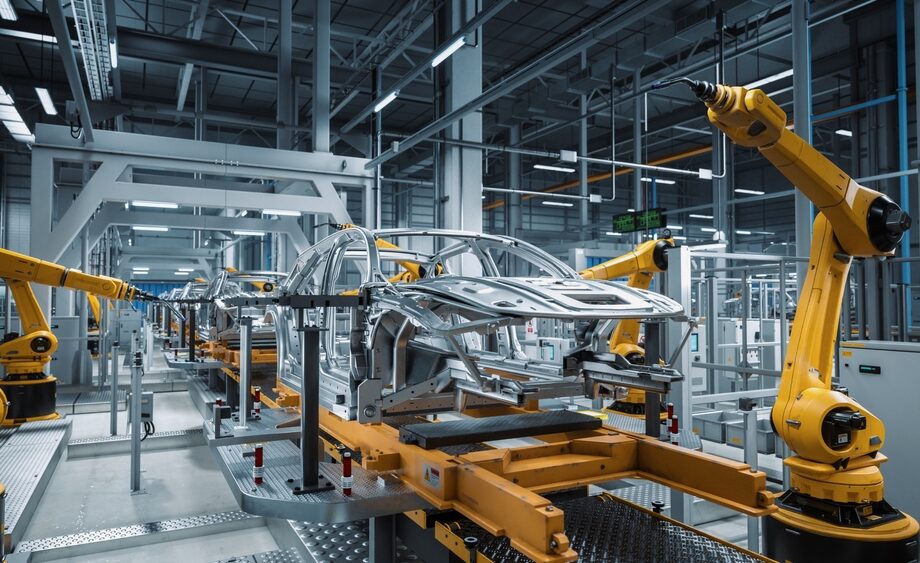 Macchine utensili in un'industria