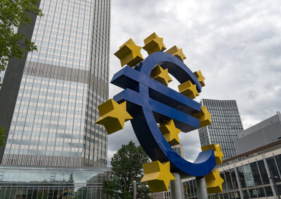 Grafico sull'inflazione e crescita economica nell'area euro