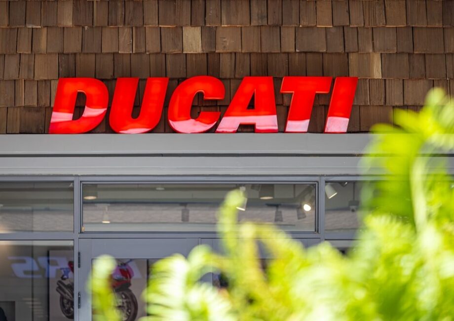 Moto Ducati in esposizione
