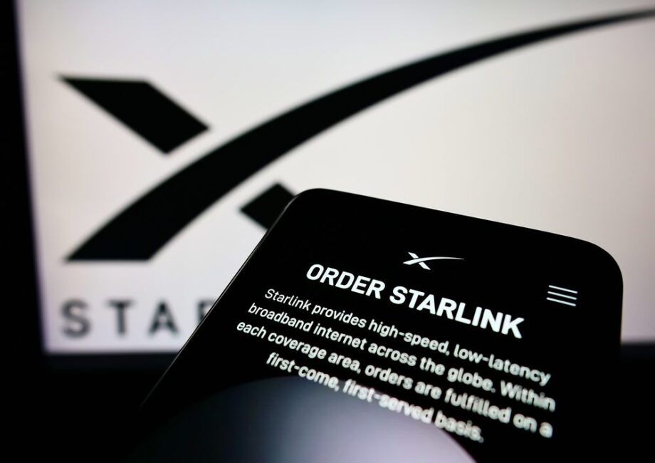 Aeromobile United Airlines con Starlink